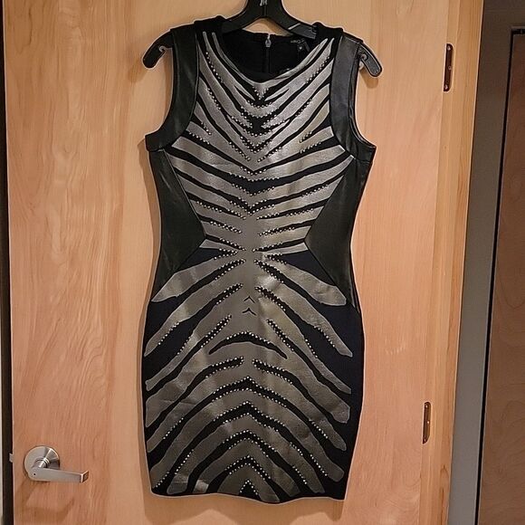 NWT Alberto Mikali zebra bodycon dress - Picture 3 of 13